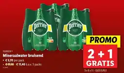 Lidl Perrier Mineraalwater Bruisend aanbieding