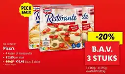 Lidl Dr. Oetker Pizza's aanbieding