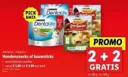 Lidl Dentalife / Friskies Hondensnacks of Kauwsticks aanbieding