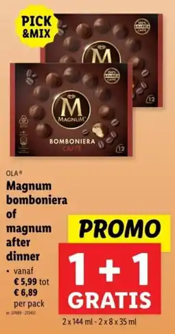 Lidl Ola Magnum Bomboniera of  After Dinner aanbieding