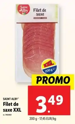 Lidl Saint Alby Filet de saxe XXL aanbieding