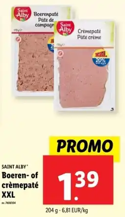 Lidl Saint Alby Boeren of crèmepaté XXL aanbieding