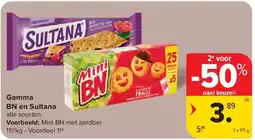 Carrefour Gamma BN en Sultana aanbieding