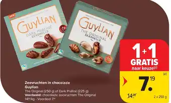 Carrefour Zeevruchten in chocolade Guylian aanbieding