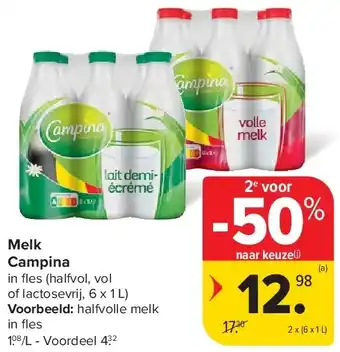 Carrefour Melk Campina aanbieding