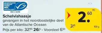 Carrefour Schelvishaasje aanbieding