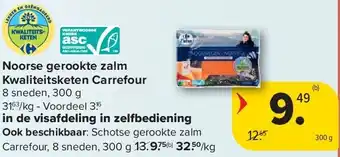 Carrefour Noorse gerookte zalm Kwaliteitsketen Carrefour aanbieding