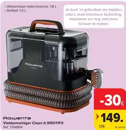 Carrefour Vlekkenreiniger Clean-It IN5011F0 aanbieding