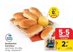 Carrefour Sandwiches Carrefour aanbieding