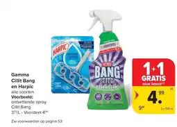 Carrefour Gamma Cillit Bang en Harpic aanbieding