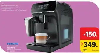 Carrefour Espressomachine EP2230/10 aanbieding