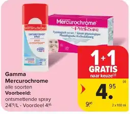 Carrefour Gamma Mercurochrome aanbieding