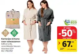 Carrefour Kamerjas kimono voor volwassenen aanbieding