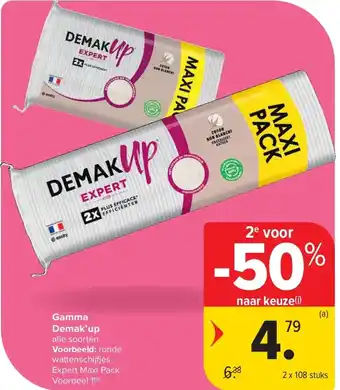 Carrefour Gamma Demak’up aanbieding