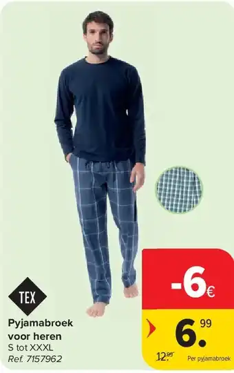 Carrefour Pyjamabroek voor heren aanbieding