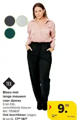 Carrefour Bloes met lange mouwen voor dames aanbieding