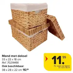 Carrefour Mand met deksel aanbieding