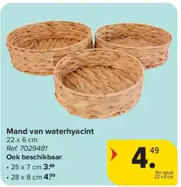 Carrefour Mand van waterhyacint aanbieding