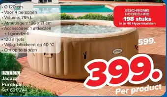 Carrefour Jacuzzi PureSpa aanbieding