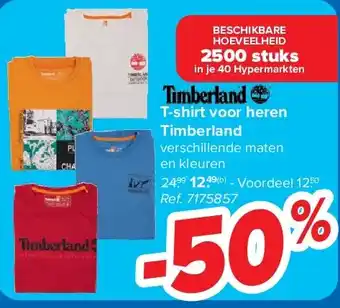 Carrefour T-shirt voor heren Timberland aanbieding