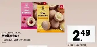 Lidl Taste of Deutschland Miniberliner aanbieding