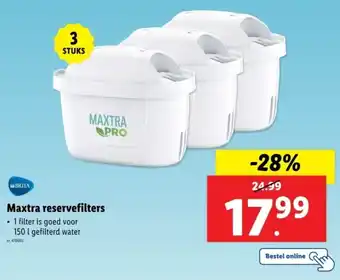 Lidl Maxtra reservefilters aanbieding