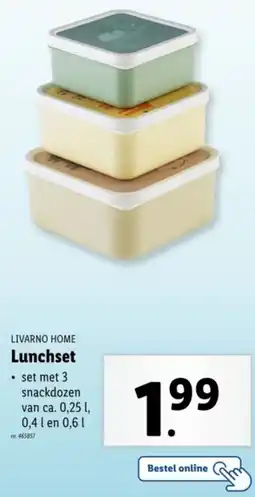 Lidl Livarno Home Lunchset aanbieding