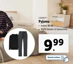 Lidl Livergy Pyjama aanbieding