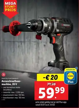 Lidl Parkside Performance Accuschroefboormachine aanbieding