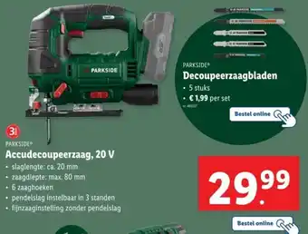 Lidl Parkside Accudecoupeerzaag aanbieding