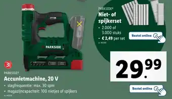 Lidl Parkside Accunietmachine aanbieding