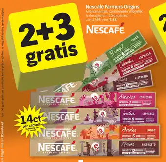 Albert Heijn Nescafé Farmers Origins aanbieding