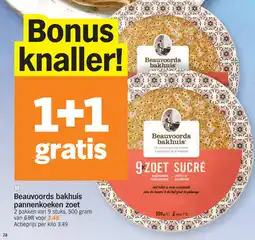 Albert Heijn Beauvoords bakhuis pannenkoeken zoet aanbieding