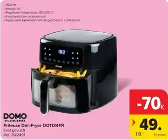 Carrefour Domo elektro Friteuse Deli-Fryer DO1134FR aanbieding