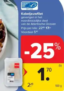 Carrefour Market Kabeljauwfilet aanbieding