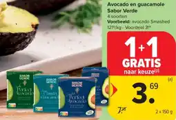 Carrefour Market Avocado en guacamole Sabor Verde aanbieding