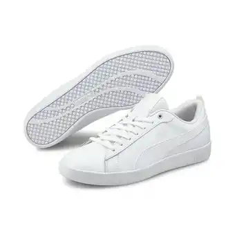 Decathlon Smash v2 leren sportschoenen voor dames PUMA White aanbieding