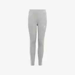 Decathlon Legging voor meisjes katoen grijs aanbieding