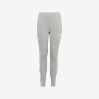 Decathlon Legging voor meisjes katoen grijs aanbieding