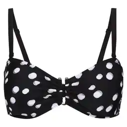 Decathlon Dames Aceana III Polka Dot Bikini Top (Zwart/Wit) aanbieding