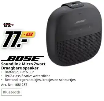 MediaMarkt Soundlink Micro Zwart Draagbare speaker aanbieding