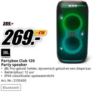 MediaMarkt Partybox Club 120 aanbieding