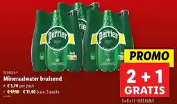 Lidl Mineraalwater bruisend aanbieding