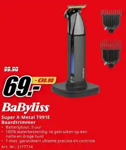 MediaMarkt BaByliss Super X-Metal T991E aanbieding