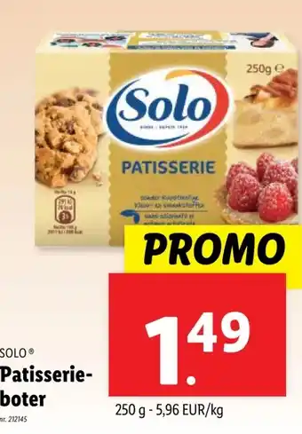 Lidl Patisserie- boter aanbieding