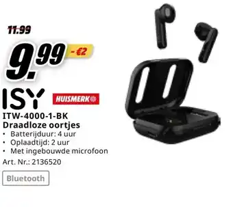 MediaMarkt ISY ITW-4000-1-BK aanbieding