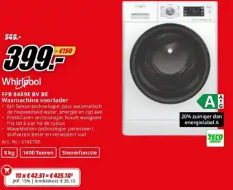 MediaMarkt Whirlpool FFB 8489E BV BE aanbieding