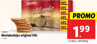 Lidl Mariakoekjes original XXL aanbieding