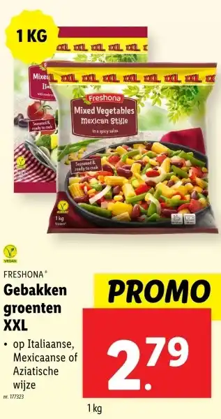 Lidl Gebakken groenten XXL ⚫ op Italiaanse aanbieding