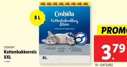 Lidl Kattenbakkorrels XXL aanbieding